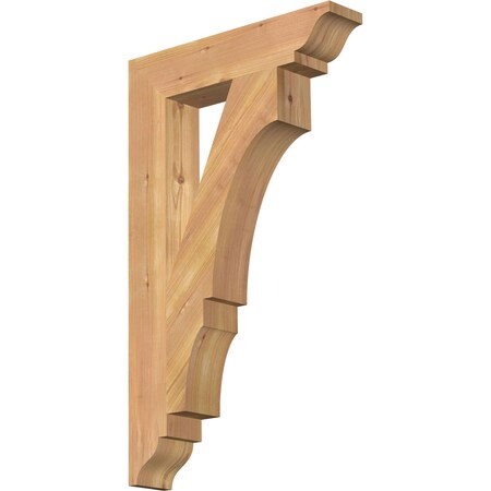 Ekena Millwork Balboa Traditional Smooth Bracket, Western Red Cedar, 3 1/2"W x 18"D x 30"H BKT04X18X30BOA01SWR